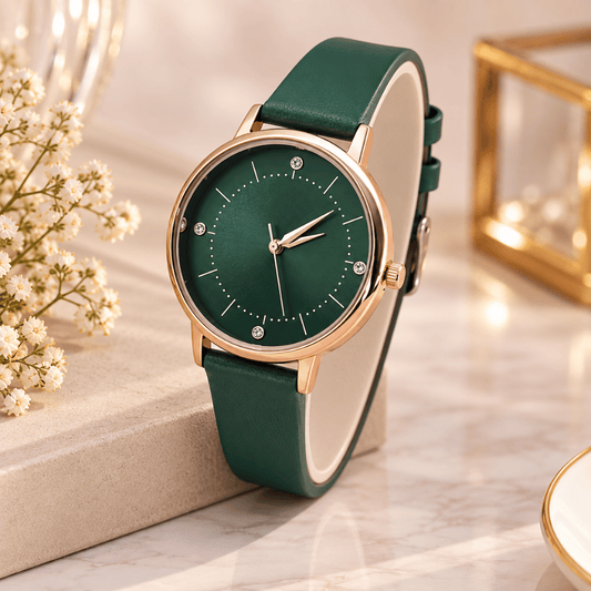 Stylish Women’s Analog Watch with Leather Belt | Elegant Wrist Watch for Girls & Ladies